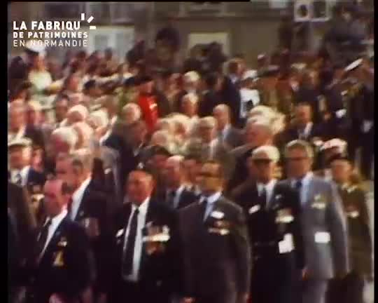 Cérémonie du 40ème anniversaire du Débarquement à Arromanches